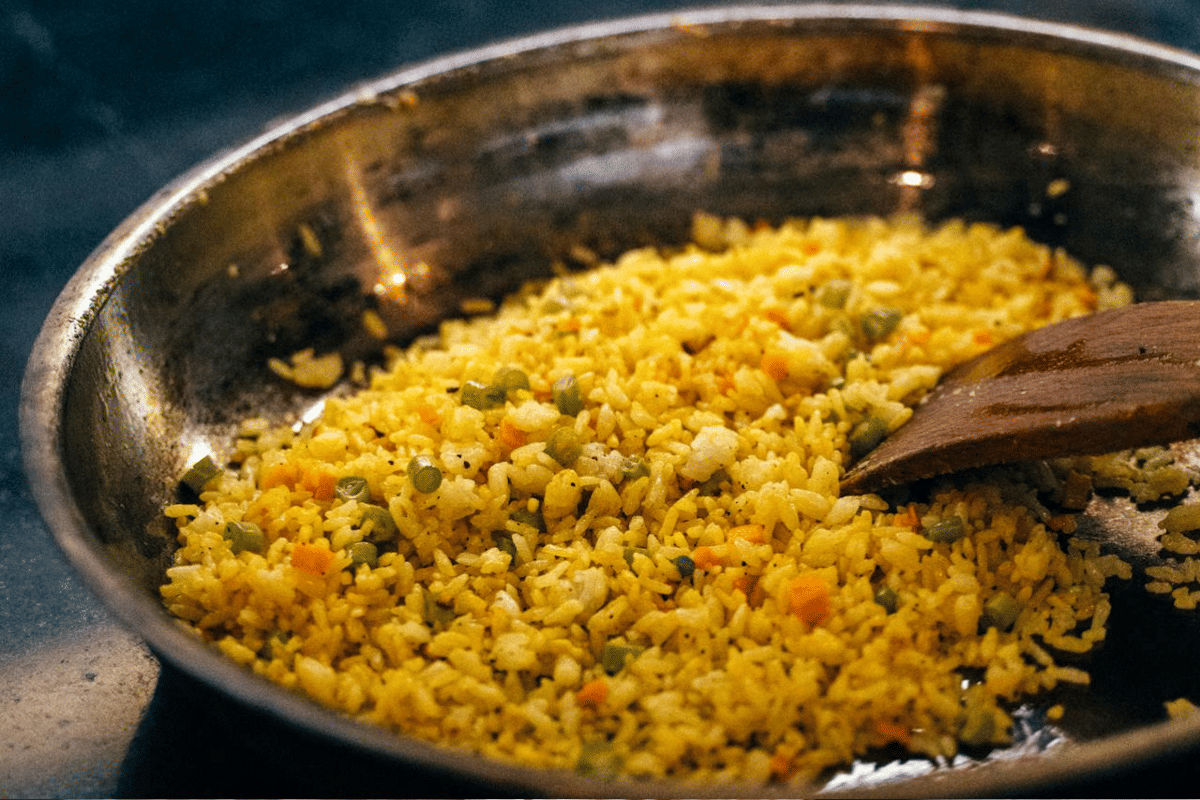ilustrasi nasi goreng ayam Jepang (pexels.com/Anna Tarazevich)